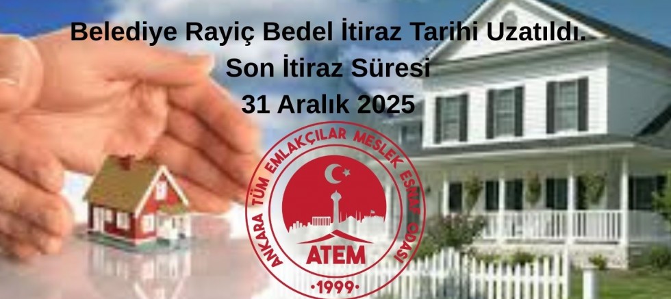 Belediye Rayiç Bedel İtiraz Tarihi Uzatıldı. Son İtiraz Süresi 31 Aralık 2025