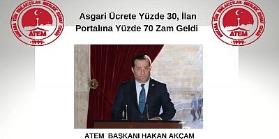 Asgari Ücrete Yüzde 30, İlan Portalına Yüzde 70 Zam Geldi